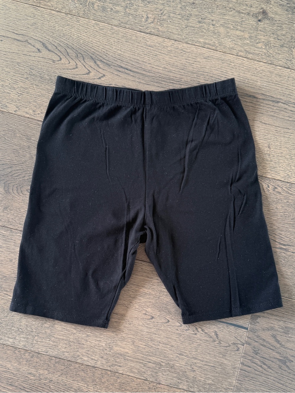 MOA Black Biker Shorts, Size M, High Waist Stretch